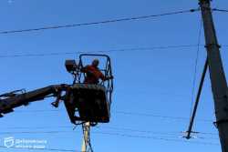 У Днiпрi працює лише 30% вуличного освiтлення