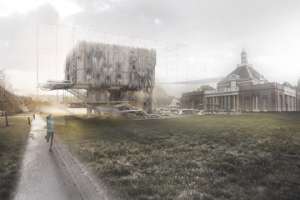 Здание целиком построили из ткани