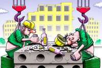 Как падают строительные краны. Видео