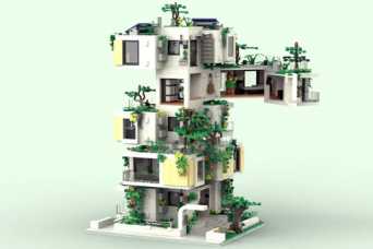 Самый красивый небоскреб в мире воссоздали из Lego