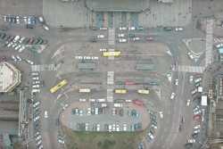 Київ почав оновлювати паркувальний простiр на територiї Центрального залiзничного вокзалу