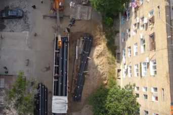 На Соломенке ремонтируют 1 км теплосетей