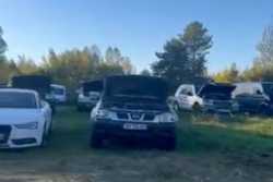 В Латвии обокрали предназначенные для Украины машины