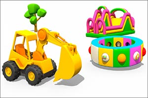 Как сделать карусель из экскаватора. Видео