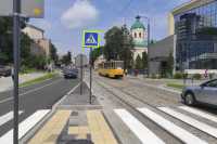 На однiй з вулиць Львову повнiстю нанесли дорожню розмiтку