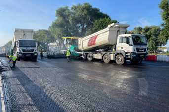У Києвi дорожники працюють на об&#039;єктах з часiв до вторгнення