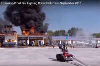 Как в Китае роботы тушат пожары. Видео