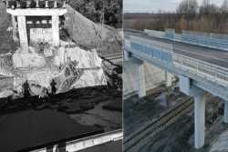 Бiля Нiжина вiдкрили рух вiдбудованим шляхопроводом