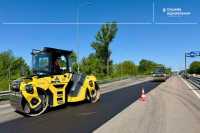 На державних дорогах лiквiдовано майже 90 тис. кв. м аварiйної ямковостi