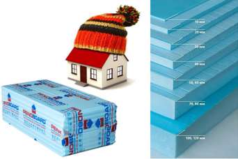 Как правильно утеплить дом, в зависимости от толщины листа пенополистирола