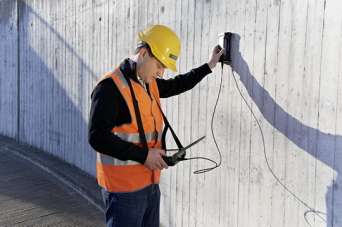 Как работает сканер арматуры. Видео