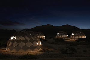 Придуманы инновационные плетеные палатки для беженцев