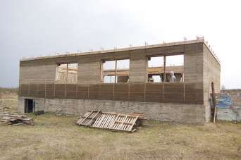 Как построить дом из арбомонолита. Видео