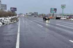 На Кiльцевiй дорозi вiдновили рух однiєю з транспортих дiлянок