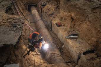 На Микiльськiй Борщагiвцi вiдремонтували магiстральний трубопровiд