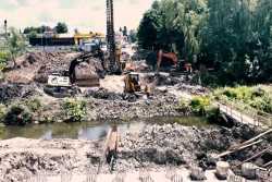 На мосту в Теребовлi зробили основу двох опор