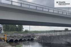 У Київськiй областi вiдкрито рух на мосту через Здвиж