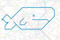 Приколы: животные на схеме Парижского метро. Фото