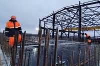 Будiвництво магiстрального водогону триває цiлодобово попри складнi погоднi умови