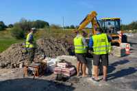 На житомирськiй дорозi вiдремонтували водопропускну трубу