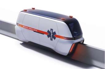 Предложен проект специальной капсулы скорой помощи для автомагистралей.  Фото