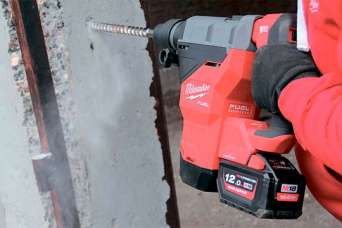 Устройство и работа 18-вольтового перфоратора Milwaukee M18 Fuel FHM
