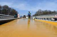 Другу половину шляхопроводу бiля Тернополя вкрили гiдроiзоляцiєю