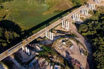 На полтавской окружной почти достроили эстакаду