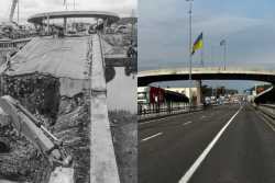 Пiд Києвом вiдбудували ще один мiст