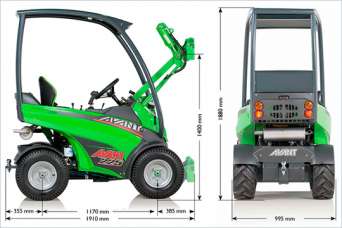 Что представляют из себя многофункциональные мини-погрузчики AVANT 200-й серии. Видео