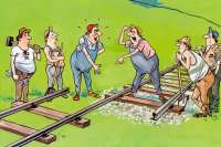 Как быстро и легко меняют железнодорожные шпалы в Европе. Видео