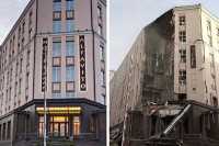 Київський готель, що постраждав вiд росiйської ракети, ще не вiдкрили