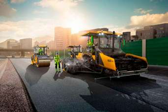 При строительстве украинских автодорог используются европейские инновационные технологии. Видео.  Часть 2