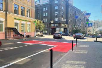 В Киеве появилась новая велосипедная инфраструктура