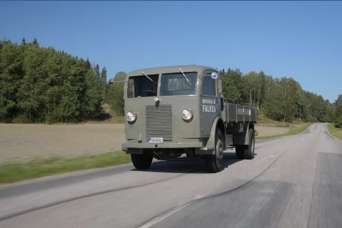Как выглядит отреставрированный грузовик выпуска 1939 года Scania «Bulldog». Видео