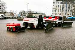 В Эстонии работают беспилотные уборщики улиц. Фото и видео