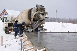 Как укладывать бетон зимой: технологическая карта