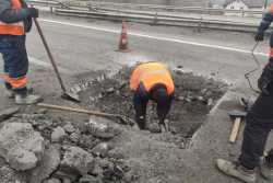 &quot;Шахед&quot; пошкодив дорогу на Харкiвщинi