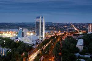 Первая цветная съемка Донецка с высоты птичьего полета 60 лет назад