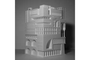 30 архитектурных шедевров сложили в один 3D объект