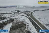 На пересечении двух дорог построили большую развязку