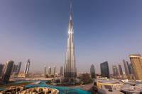 Вид с крыши самого высокого здания в мире. Видео