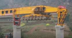 Как строят мосты в Китае. Видео