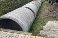 На iвано-франкiвськiй дорозi влаштували водовiдвiдну трубу