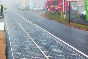 Первая в мире дорога из солнечных панелей официально открыта