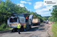 На дорозi Житомирської областi ремонтують вибоїни