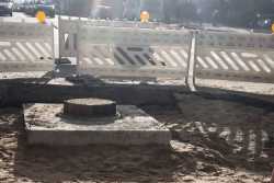 Ремонт каналiзацiї на вулицi Вадима Гетьмана завершено