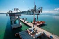 Самая свежая съемка Керченского моста. Видео