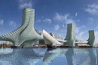 Спроектирован футуристический мост «Три грации»