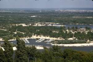 Киев, в котором еще нет Лесного, Оболони, Троещины. Фото